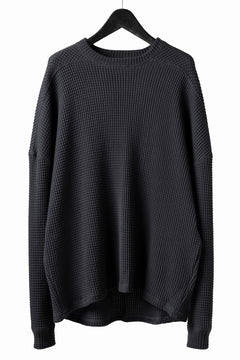 画像をギャラリービューアに読み込む, A.F ARTEFACT OVER SIZE TOP / HEAVY WAFFLE JERSEY (D.GREY)