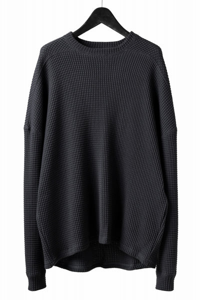 A.F ARTEFACT OVER SIZE TOP / HEAVY WAFFLE JERSEY (D.GREY)