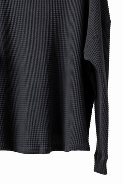 Load image into Gallery viewer, A.F ARTEFACT OVER SIZE TOP / HEAVY WAFFLE JERSEY (D.GREY)