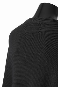 画像をギャラリービューアに読み込む, A.F ARTEFACT OVER SIZE TOP / RIB KNIT JERSEY (BLACK)