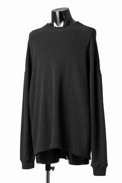 画像をギャラリービューアに読み込む, A.F ARTEFACT OVER SIZE TOP / RIB KNIT JERSEY (BLACK)