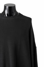 Load image into Gallery viewer, A.F ARTEFACT OVER SIZE TOP / RIB KNIT JERSEY (BLACK)