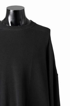 画像をギャラリービューアに読み込む, A.F ARTEFACT OVER SIZE TOP / RIB KNIT JERSEY (BLACK)