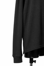 Load image into Gallery viewer, A.F ARTEFACT OVER SIZE TOP / RIB KNIT JERSEY (BLACK)