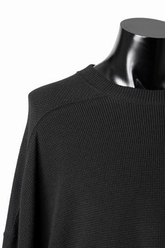 Load image into Gallery viewer, A.F ARTEFACT OVER SIZE TOP / RIB KNIT JERSEY (BLACK)