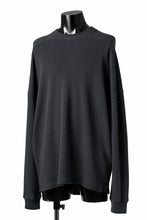 Load image into Gallery viewer, A.F ARTEFACT OVER SIZE TOP / RIB KNIT JERSEY (DARK GREY)