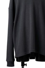 画像をギャラリービューアに読み込む, A.F ARTEFACT OVER SIZE TOP / RIB KNIT JERSEY (DARK GREY)