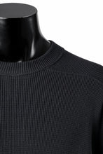 Load image into Gallery viewer, A.F ARTEFACT OVER SIZE TOP / RIB KNIT JERSEY (DARK GREY)