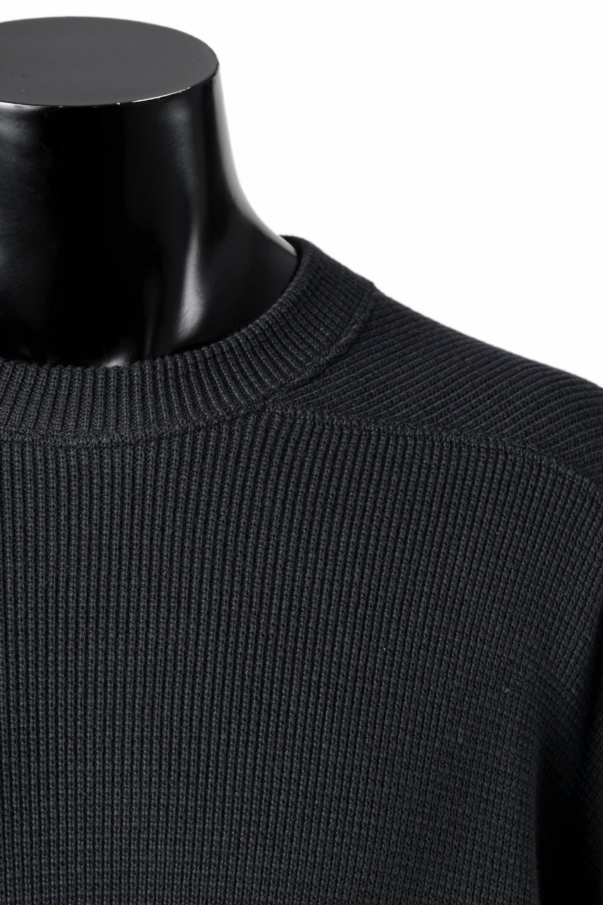 A.F ARTEFACT OVER SIZE TOP / RIB KNIT JERSEY (DARK GREY)