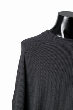 画像をギャラリービューアに読み込む, A.F ARTEFACT OVER SIZE TOP / RIB KNIT JERSEY (DARK GREY)