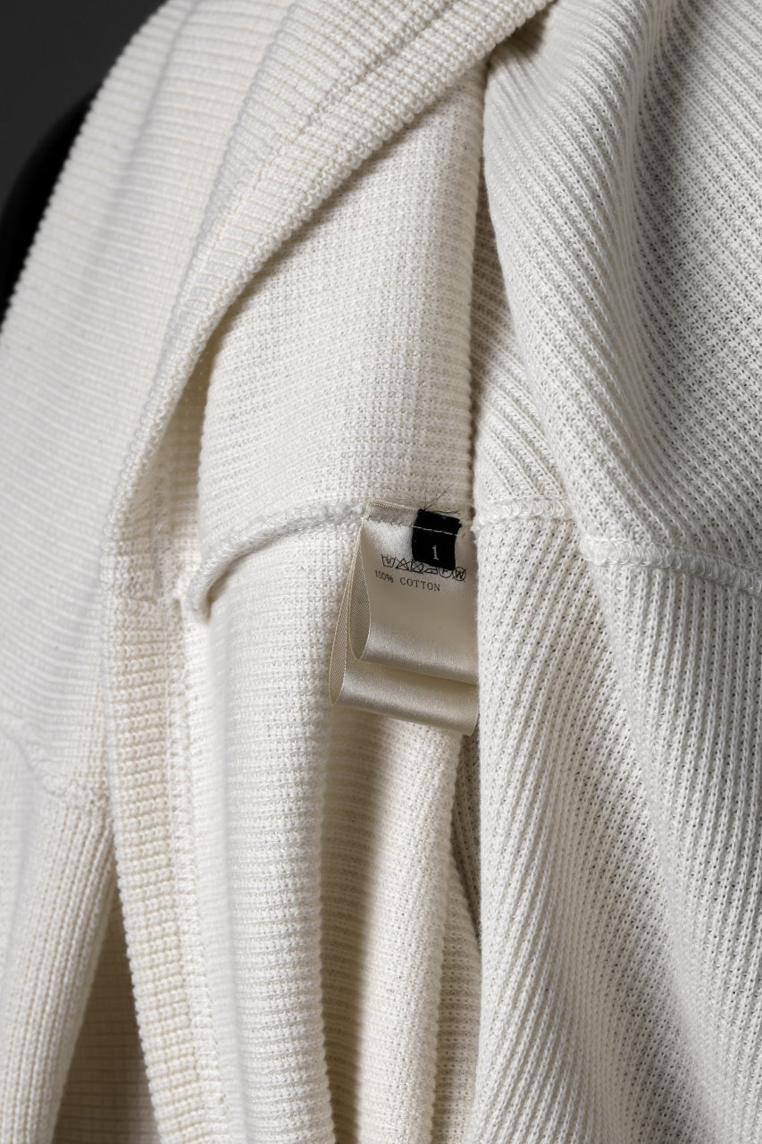 A.F ARTEFACT OVER SIZE TOP / RIB KNIT JERSEY (IVORY)