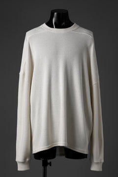 Load image into Gallery viewer, A.F ARTEFACT OVER SIZE TOP / RIB KNIT JERSEY (IVORY)