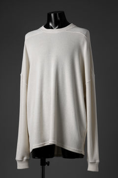 画像をギャラリービューアに読み込む, A.F ARTEFACT OVER SIZE TOP / RIB KNIT JERSEY (IVORY)