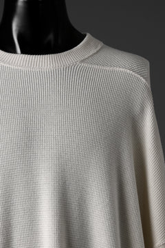 画像をギャラリービューアに読み込む, A.F ARTEFACT OVER SIZE TOP / RIB KNIT JERSEY (IVORY)