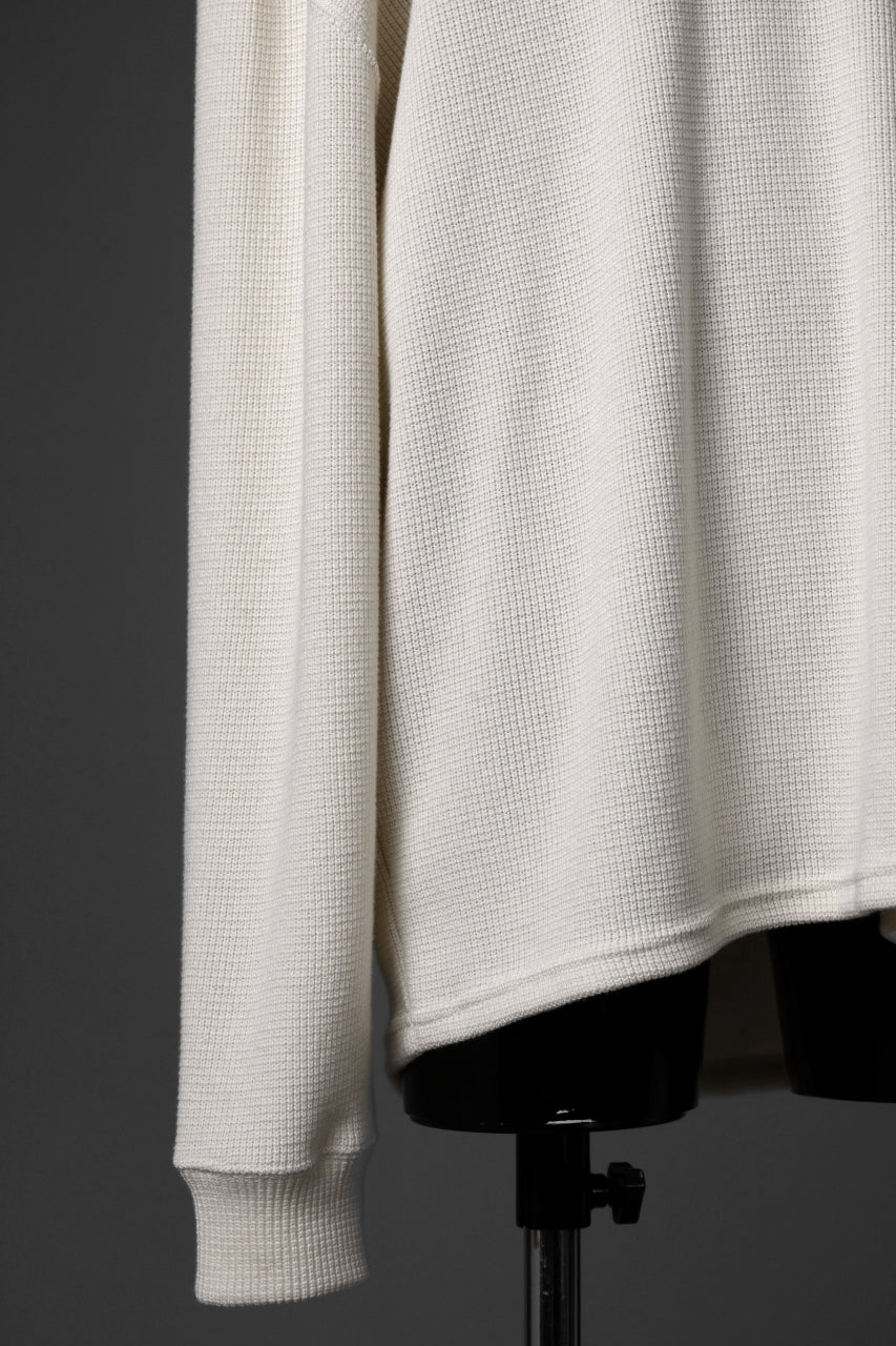 A.F ARTEFACT OVER SIZE TOP / RIB KNIT JERSEY (IVORY)