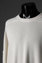 Load image into Gallery viewer, A.F ARTEFACT OVER SIZE TOP / RIB KNIT JERSEY (IVORY)