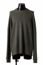 画像をギャラリービューアに読み込む, A.F ARTEFACT OVER SIZE TOP / RIB KNIT JERSEY (OLIVE)