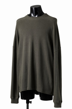 画像をギャラリービューアに読み込む, A.F ARTEFACT OVER SIZE TOP / RIB KNIT JERSEY (OLIVE)