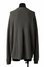 Load image into Gallery viewer, A.F ARTEFACT OVER SIZE TOP / RIB KNIT JERSEY (OLIVE)