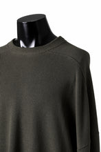 画像をギャラリービューアに読み込む, A.F ARTEFACT OVER SIZE TOP / RIB KNIT JERSEY (OLIVE)