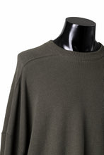 画像をギャラリービューアに読み込む, A.F ARTEFACT OVER SIZE TOP / RIB KNIT JERSEY (OLIVE)