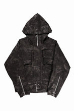 画像をギャラリービューアに読み込む, A.F ARTEFACT MILITARY HOODED BLOUSON / METAL STEAM CAMOUFLAGE (BLACK×BROWN)