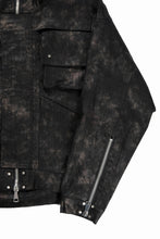 画像をギャラリービューアに読み込む, A.F ARTEFACT MILITARY HOODED BLOUSON / METAL STEAM CAMOUFLAGE (BLACK×BROWN)