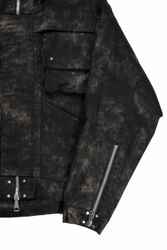 画像をギャラリービューアに読み込む, A.F ARTEFACT MILITARY HOODED BLOUSON / METAL STEAM CAMOUFLAGE (BLACK×BROWN)