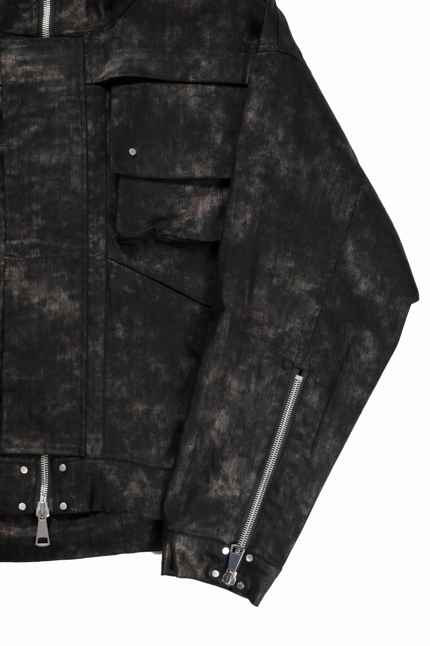 画像をギャラリービューアに読み込む, A.F ARTEFACT MILITARY HOODED BLOUSON / METAL STEAM CAMOUFLAGE (BLACK×BROWN)