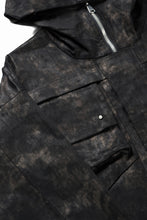 画像をギャラリービューアに読み込む, A.F ARTEFACT MILITARY HOODED BLOUSON / METAL STEAM CAMOUFLAGE (BLACK×BROWN)