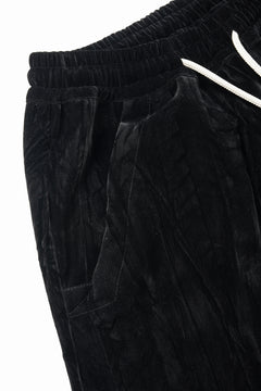 画像をギャラリービューアに読み込む, A.F ARTEFACT WASHER VELVET SARROUEL SHORTS (BLACK)