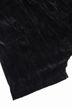 画像をギャラリービューアに読み込む, A.F ARTEFACT WASHER VELVET SARROUEL SHORTS (BLACK)