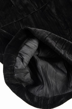 画像をギャラリービューアに読み込む, A.F ARTEFACT WASHER VELVET SARROUEL SHORTS (BLACK)