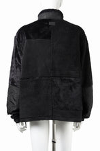 Load image into Gallery viewer, A.F ARTEFACT MULTI PANELED FLEECE TRACK JACKET (BLACK)