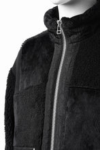 Load image into Gallery viewer, A.F ARTEFACT MULTI PANELED FLEECE TRACK JACKET (BLACK)