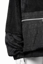 Load image into Gallery viewer, A.F ARTEFACT MULTI PANELED FLEECE TRACK JACKET (BLACK)