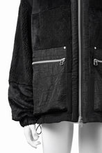 Load image into Gallery viewer, A.F ARTEFACT MULTI PANELED FLEECE TRACK JACKET (BLACK)