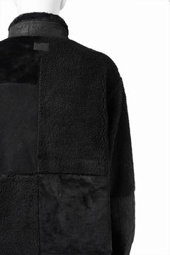 Load image into Gallery viewer, A.F ARTEFACT MULTI PANELED FLEECE TRACK JACKET (BLACK)