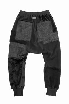 Load image into Gallery viewer, A.F ARTEFACT IRREGULAR PANELED FLEECE SARROUEL JODPHURS (BLACK)