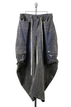 画像をギャラリービューアに読み込む, A.F ARTEFACT CURVED WIDE CARGO PANTS / ENZYME WASHED DENIM (BEIGE)