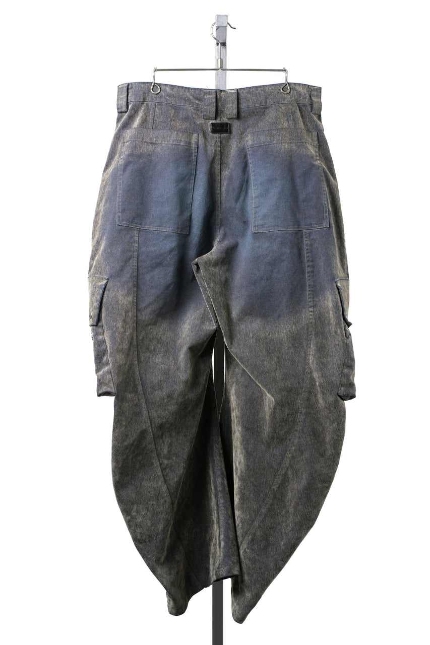 画像をギャラリービューアに読み込む, A.F ARTEFACT CURVED WIDE CARGO PANTS / ENZYME WASHED DENIM (BEIGE)