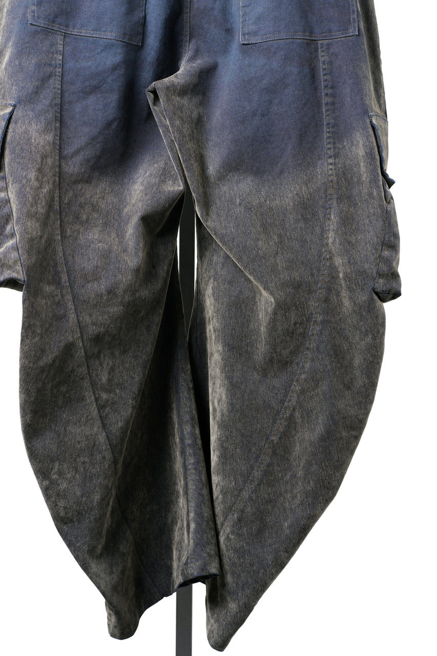 画像をギャラリービューアに読み込む, A.F ARTEFACT CURVED WIDE CARGO PANTS / ENZYME WASHED DENIM (BEIGE)