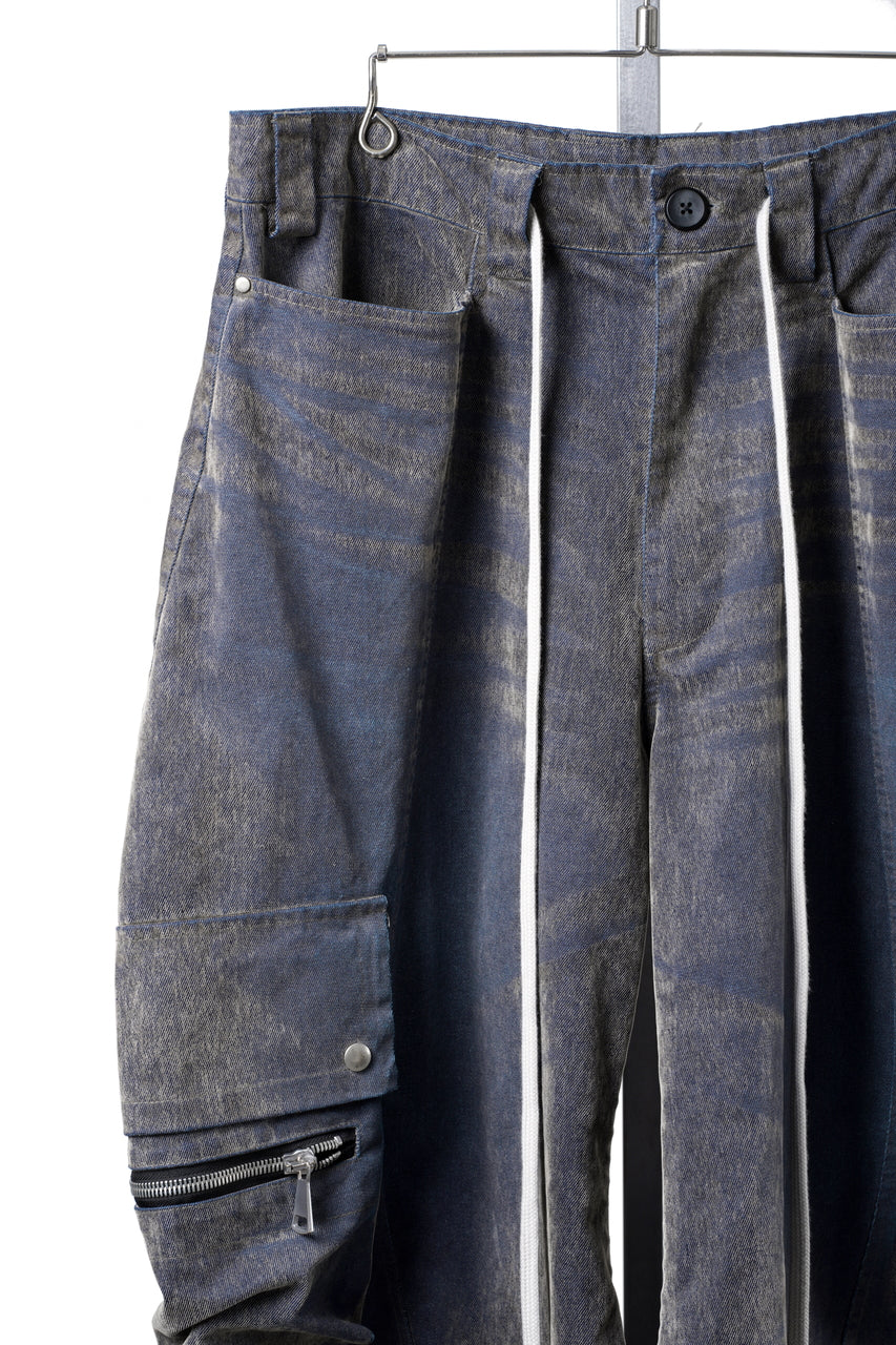 画像をギャラリービューアに読み込む, A.F ARTEFACT CURVED WIDE CARGO PANTS / ENZYME WASHED DENIM (BEIGE)