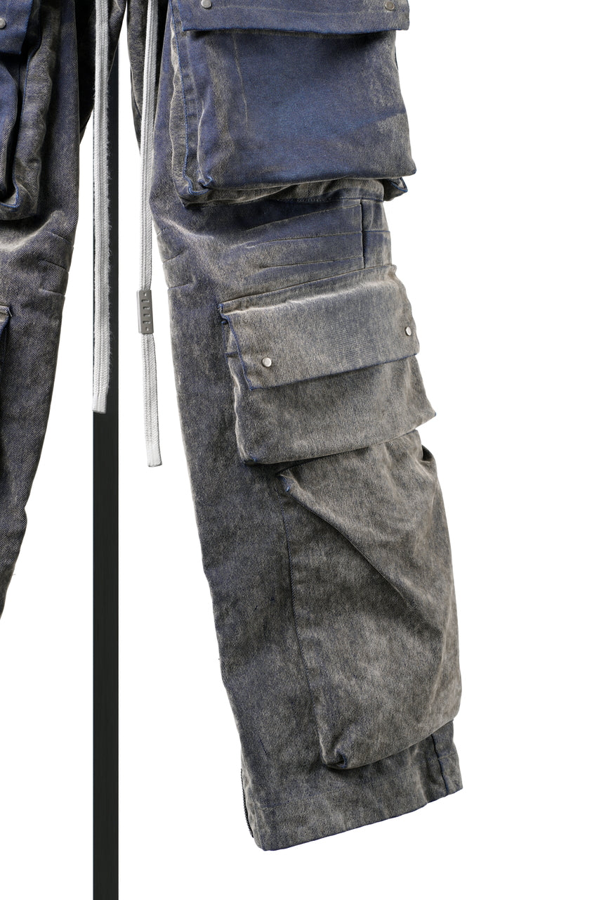 画像をギャラリービューアに読み込む, A.F ARTEFACT MULTI CARGO POCKET PANTS / ENZYME WASHED DENIM (BEIGE)