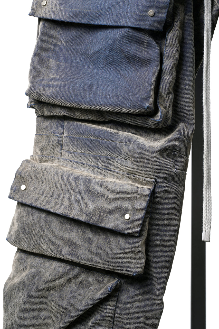 画像をギャラリービューアに読み込む, A.F ARTEFACT MULTI CARGO POCKET PANTS / ENZYME WASHED DENIM (BEIGE)