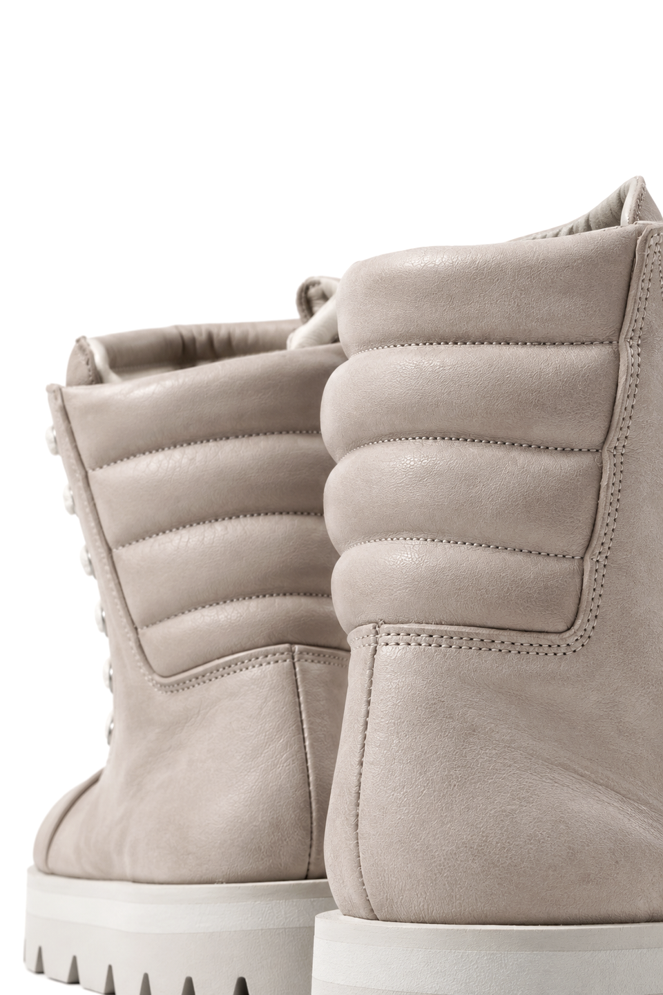 画像をギャラリービューアに読み込む, A.F ARTEFACT x Portaille PLATFORM SNEAKER BOOTS / CALF LEATHER (ASH PINK x WHITE)