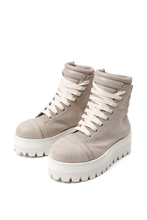 画像をギャラリービューアに読み込む, A.F ARTEFACT x Portaille PLATFORM SNEAKER BOOTS / CALF LEATHER (ASH PINK x WHITE)