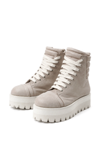 画像をギャラリービューアに読み込む, A.F ARTEFACT x Portaille PLATFORM SNEAKER BOOTS / CALF LEATHER (ASH PINK x WHITE)