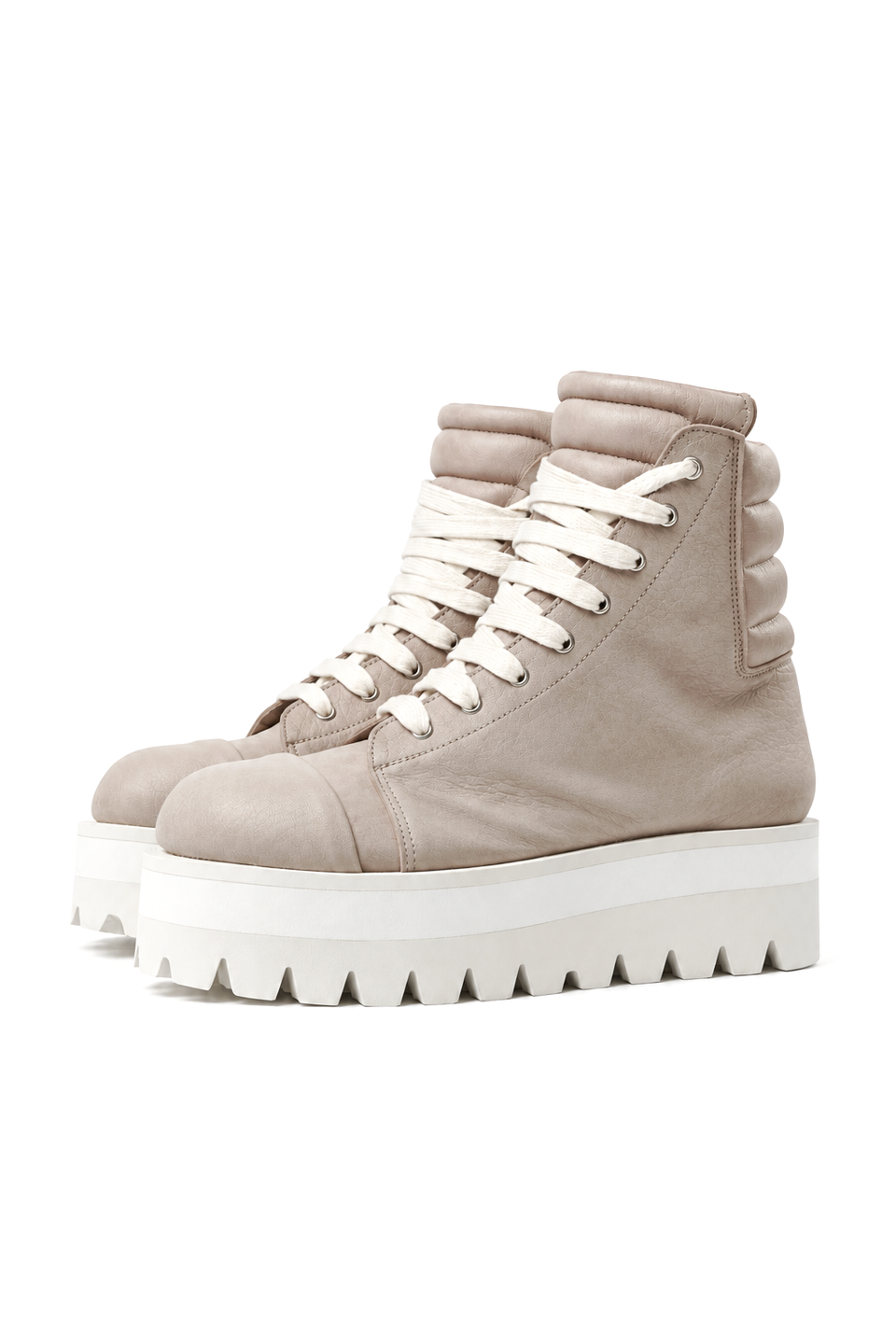 画像をギャラリービューアに読み込む, A.F ARTEFACT x Portaille PLATFORM SNEAKER BOOTS / CALF LEATHER (ASH PINK x WHITE)