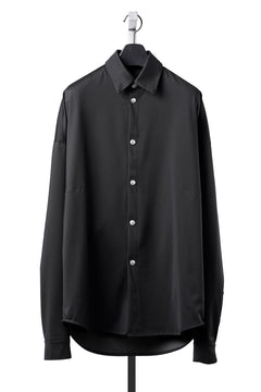 画像をギャラリービューアに読み込む, A.F ARTEFACT COCOON SHIRTS / TECH SMOOTH BONDING LW FLEECE (BLACK)